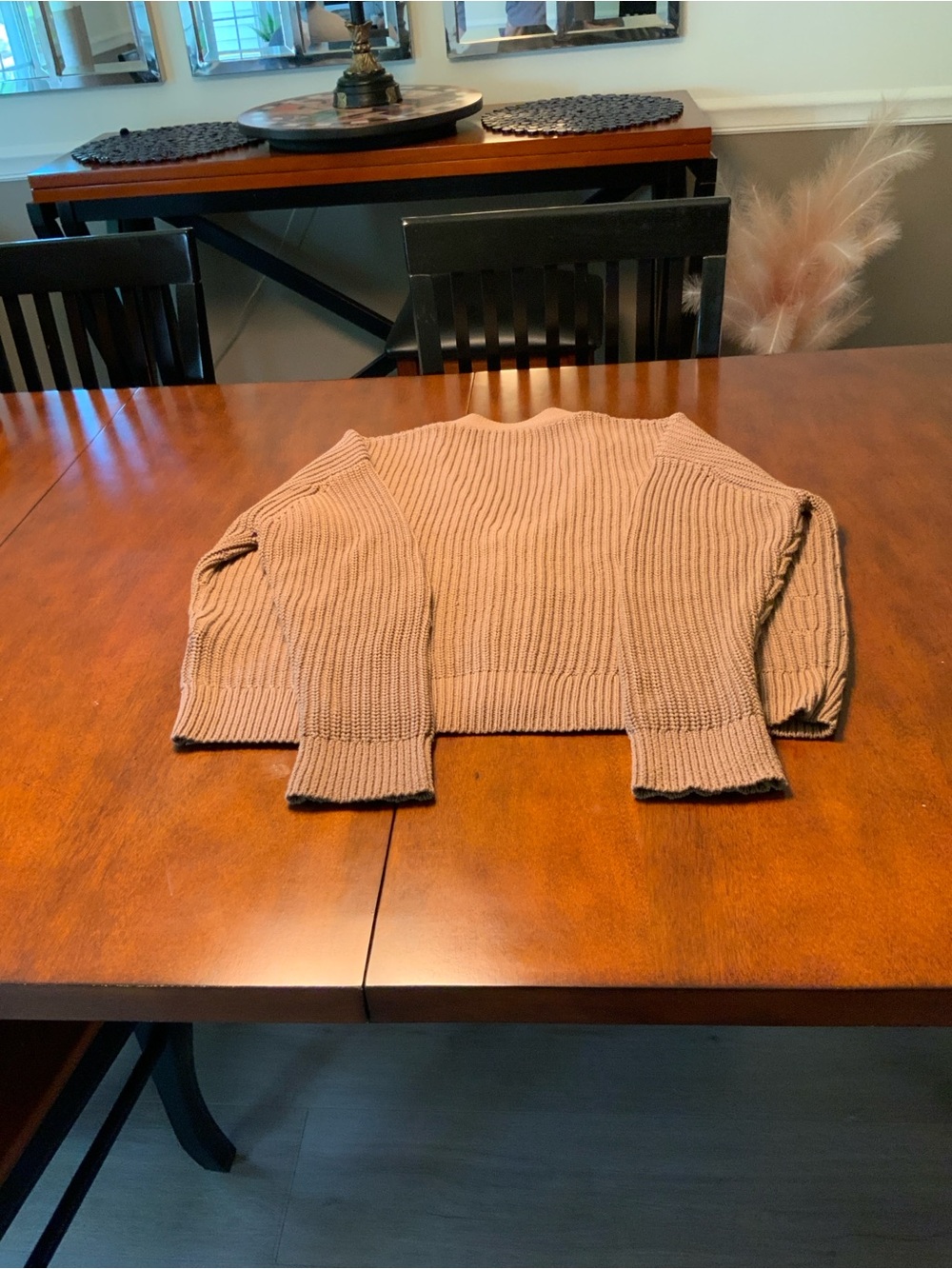 Jenni Kayne Ribbed Button-Front Cardigan - Tan - Picture 5 of 6